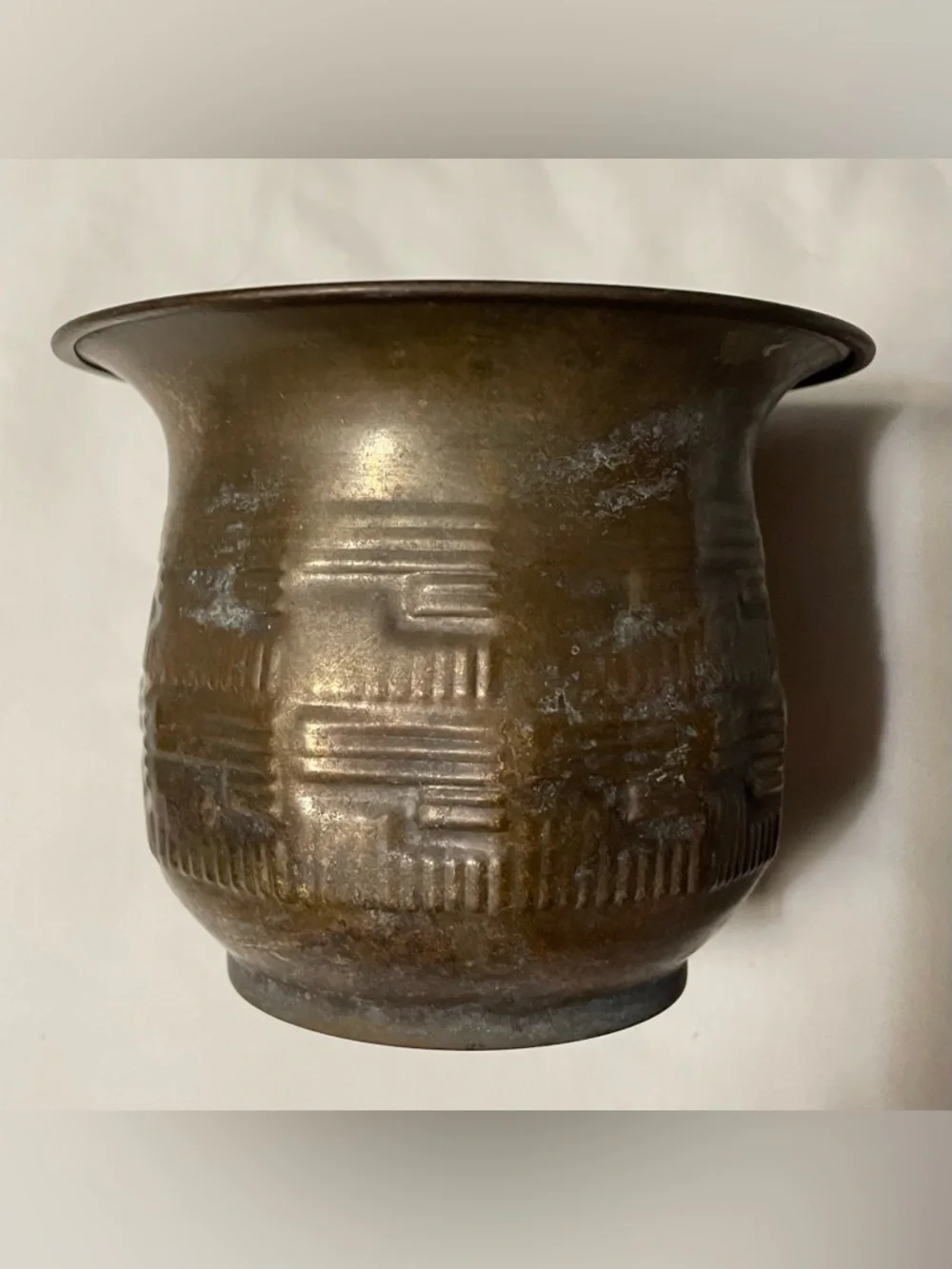 Vintage Hand Hammered Copper Planter Jardiniere Cachepot Urn